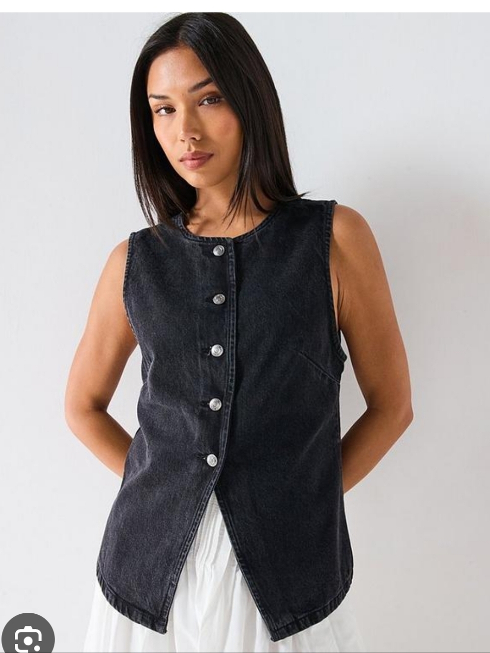 NWT M Free People Aimee Denim Vest